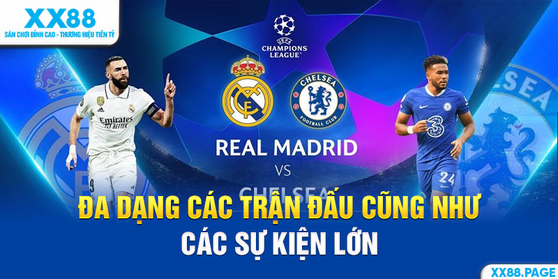thể thao xx88 đa dạng